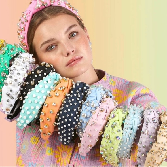 Lele Sadoughi x Stoney Clover Lane Headband Lilac NWT - Picture 6 of 8